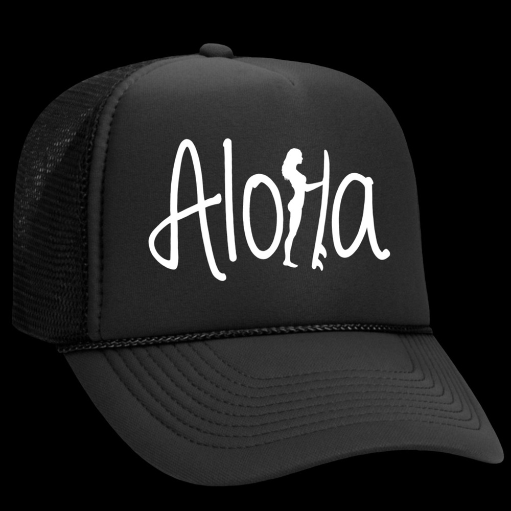 Aloha Surfer Girl Trucker Hat